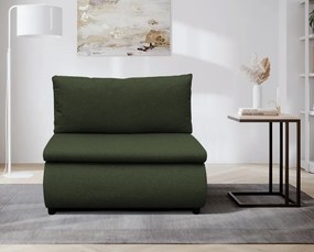 Fotoliu extensibil cu spaţiu de depozitare, verde, FLIK
