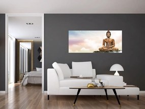 Tablou - Buddha care supraveghează pământul (120x50 cm)