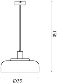 Lustra suspendata stil industrial Scotland negru