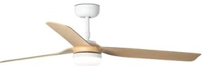 Ventilator LED de tavan FARO 33816-20 PUNT LED/18W/230V Wi-Fi maro/negru + telecomandă