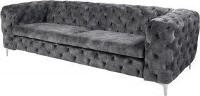 Canapea fixa eleganta Modern Barock 240cm, gri inchis