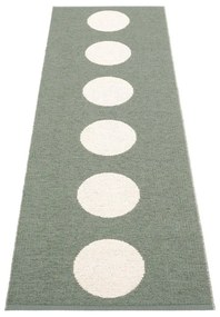 Covor tip traversă pentru interior și exterior verde 70x225 cm Vera Army – Pappelina