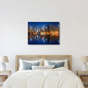 Tablou cu Manhattan noaptea (70x50 cm)