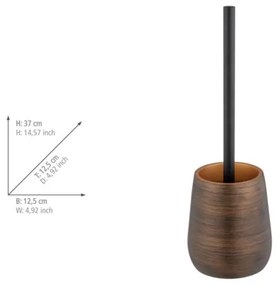 WENKO 25354100 - Perie WC PALENA, 12,5 x 37 cm, bronz