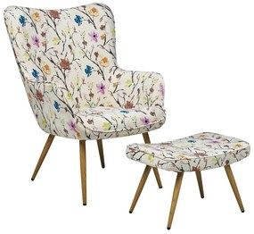 Fotoliu cu taburet Vince (multicolor) . 1076358