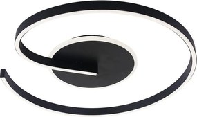 Plafonieră LED LORENZO, 22 W, 230 V, Ø 50 cm, neagră