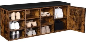 Dulap De Depozitare Pentru Pantofi, Maro Vintage, 110 Cm