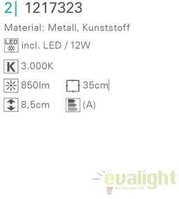 Plafoniera LED cu detector de fum Neapel 1217323 NV