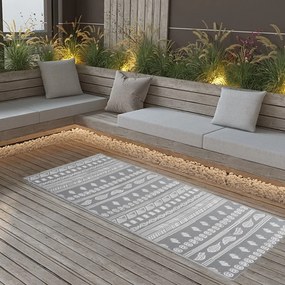 vidaXL Covor de exterior, ARAKIL gri, 80 x 150 cm, PP