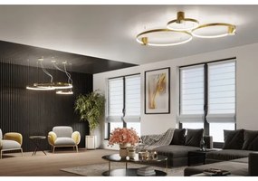 Plafonieră LED RIO LED/50W/230V CRI90 3000K d. 78 cm auriu Thoro TH.252