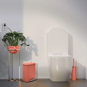 Coș de gunoi teracotă cu pedală din oțel 5 l Akira – Spirella