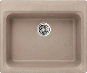 Chiuveta compozit Inter Ceramic finisaj granit nisip 62x52cm fara picurator