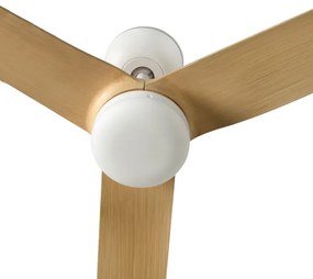 Ventilator LED dimabil FARO 33816WT-20 PUNT M LED/18W/230V maro/alb d. 132 cm WT + telecomandă