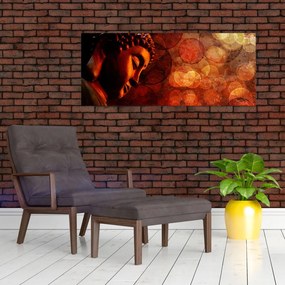 Tablou - Buddha în nuanțe roșii (120x50 cm)