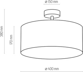 Lustr RONDO 4xE27/15W/230V, pr. 40 cm, bejliu
