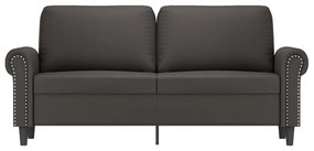 Canapea cu 2 locuri, gri, 140 cm, piele ecologica Gri, 172 x 77 x 80 cm