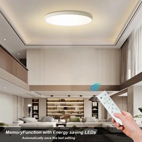 Brilagi - Lampă LED dimabilă POOL SMART LED/180W/230V diam. 120 cm Wi-Fi Tuya albă +telecomandă