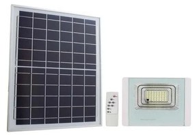 Proiector LED solar de exterior LED/12W/3,2V IP65 6400K + telecomandă