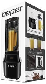 Resigilat: Blender Beper BP.620, 1000W, 1L, BPA Free, Capac izolator fonic, Soft Touch, 2 viteze+Pulse, Negru