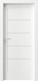 Usa cu toc reglabil HDF PORTA VERTE HOME G0 - ST DR 140-180 mm, DR, Alb, Folie laminat