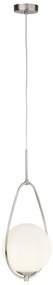 Lustra / Pendul design modern Avalon silver / opal 9171-1SS SRT