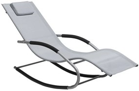 Șezlong pentru grădină Carro (gri deschis). Promo -44%. 1011562