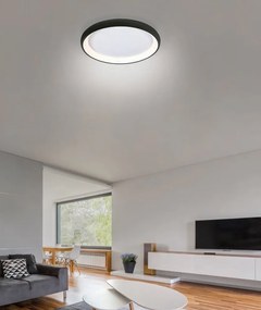 Lustra LED cu telecomanda design circular ANTONIO TOP 61 CCT BK
