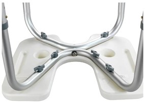 Scaun pentru duș Wenko Hygienic Stool White, 53 x 46 cm