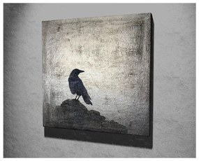 Tablou pe pânză Black Bird, 45 x 45 cm