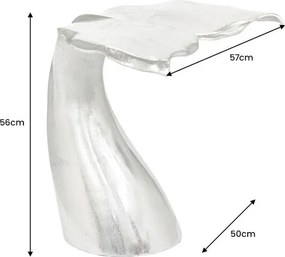 Masuta laterala design unic WILDLIFE WALFLOSSE 65cm argintiu A-44842 VC