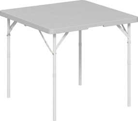 Outsunny Masă de Camping Pliabilă cu 2 Înălțimi Reglabile, 86x86x74 cm, Alb | Aosom Romania