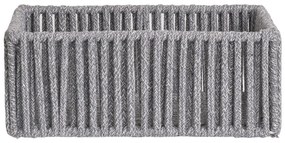 Coșuri Arese, bumbac/metal, gri, 3 buc