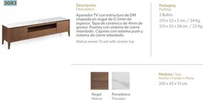 Comoda TV design elegant Alexis AC-315-F