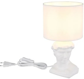 Lampă de masă Globo 21732W HERMES 1xE14/40W/230V alb