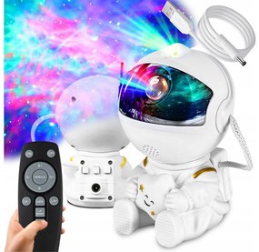 Proiector LED RGB LED/5W/5V astronaut + telecomandă