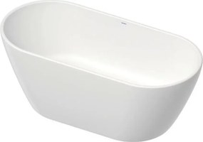 Cada freestanding din compozit Duravit D-Neo DuraSolid 160x75 cm alb
