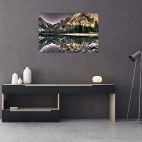 Tablou cu lac montan (90x60 cm)