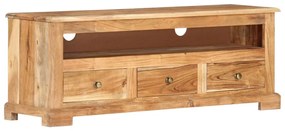 Comoda TV, maro, 110x30x40 cm, lemn masiv de acacia 1, Maro