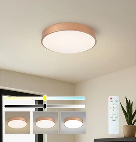 Brilagi - Plafonieră LED dimabilă POOL LED/48W/230V Ø 40 cm, finisaj bronz + telecomandă