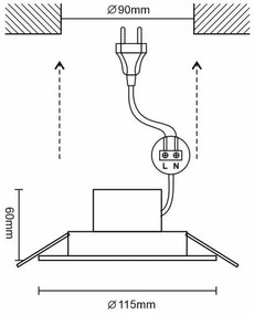 Plafonieră LED dimabilă pentru baie LED/10W/230V 3000K-6500K Wi-Fi Tuya IP44
