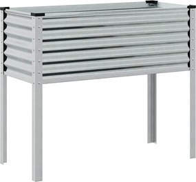 vidaXL Jardinieră de grădină 100x45x90 cm, oțel galvanizat