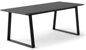 Masă de dining neagră extensibilă cu blat negru 100x210 cm Meza – Hammel Furniture