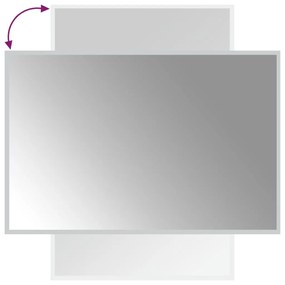Oglinda de baie cu LED, 60x90 cm 1, 60 x 90 cm