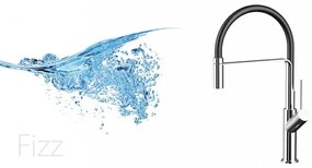 Baterie chiuvetă Fizz cu cap extractibil