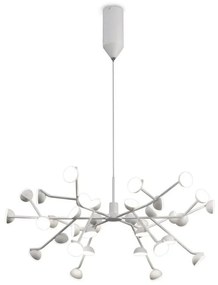 Lustra LED dimabil design modern ADN alb Large
