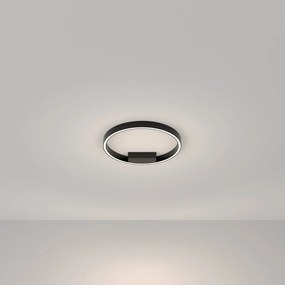 Plafoniera LED design modern Rim negru 40cm, 4000K