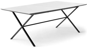 Masă de dining albă extensibilă cu blat alb 90x165 cm Meza – Hammel Furniture