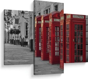 Tablou - Cutii telefonice din Londra (90x60 cm)