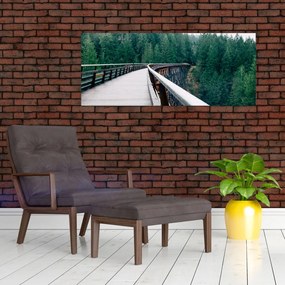 Tablou - Pod spre vârfurile copacilor (120x50 cm)