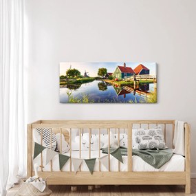 Tablou cu mori din Olanda (120x50 cm)